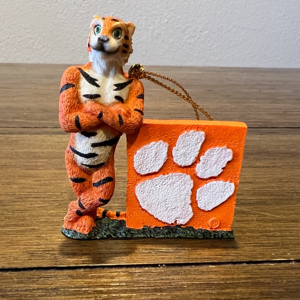 Clemson Tigers Ornament Mascot College Classics NCAA Orange Christmas Decor